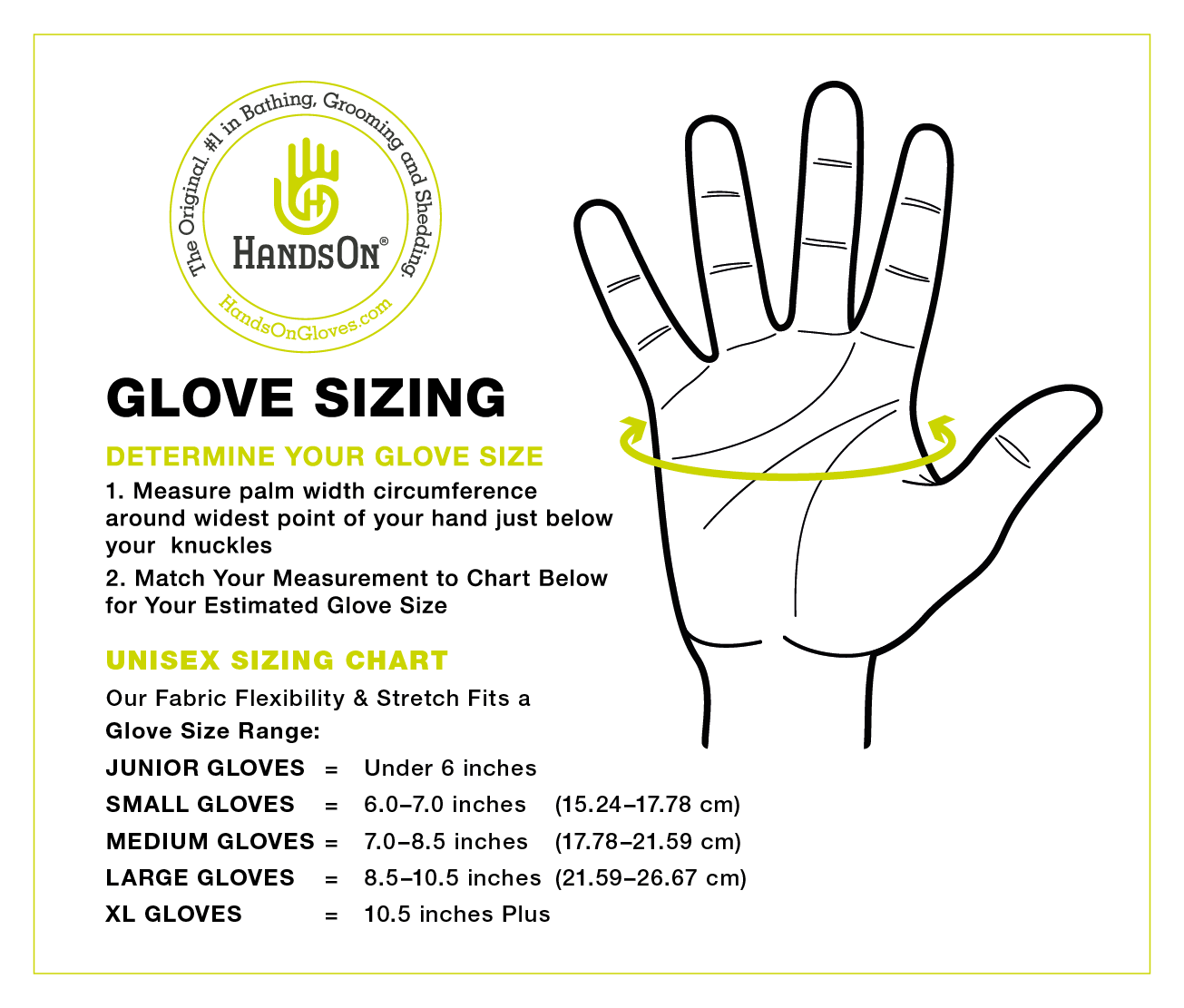 HandsOn Grooming Gloves XL